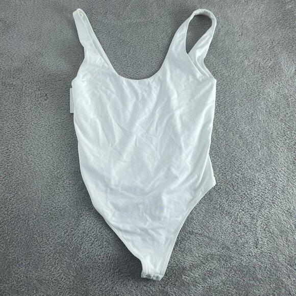 Babaton Womens White Portfolio Contour Bodysuit L NWT 5263 - Picture 1 of 8